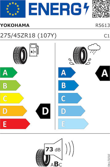 Yokohama Advan Sport V105s 275/45R18 107Y XL RPB Anvelopă Auto De Vară