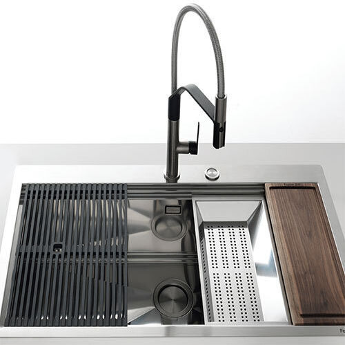 Foster 1034050 Ένθετος Inox Μ80.6xΠ52cm Ασημί