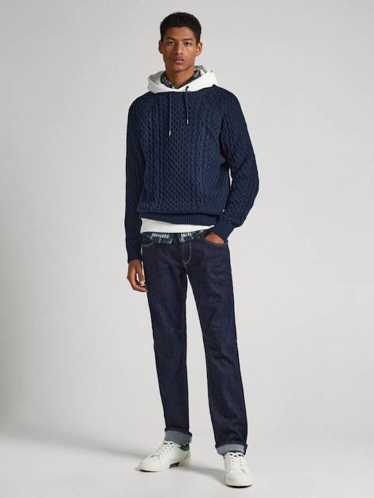 Pepe Jeans Men's Sweatshirt with Hood Blue