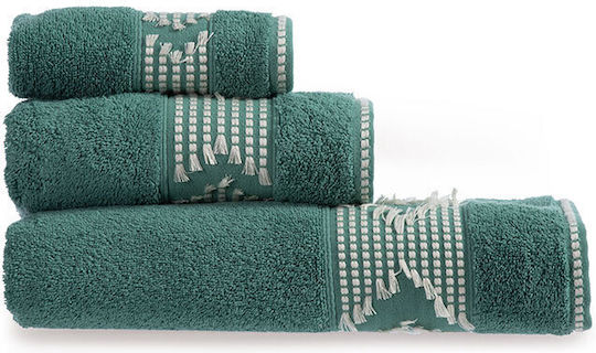 Nef-Nef Homeware Hand Towel Creative 30x50cm Green Weight 520gr/m²
