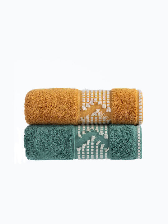 Nef-Nef Homeware Facecloth Creative 034494 50x90cm. Yellow Weight 520gr/m²