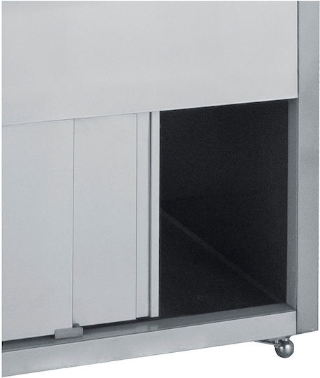 Bambas Frost CHF 110 Glass Θερμαινόμενη Βιτρίνα Θάλαμος 2 Επιπέδων με Ισχύ 1650W Π110 x Β90 x Υ130 εκ.