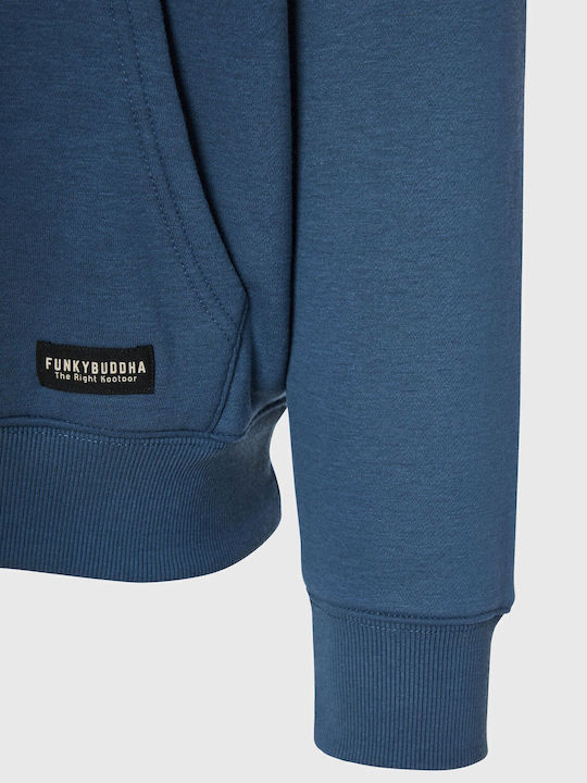 Sweatshirt with Hood Blue