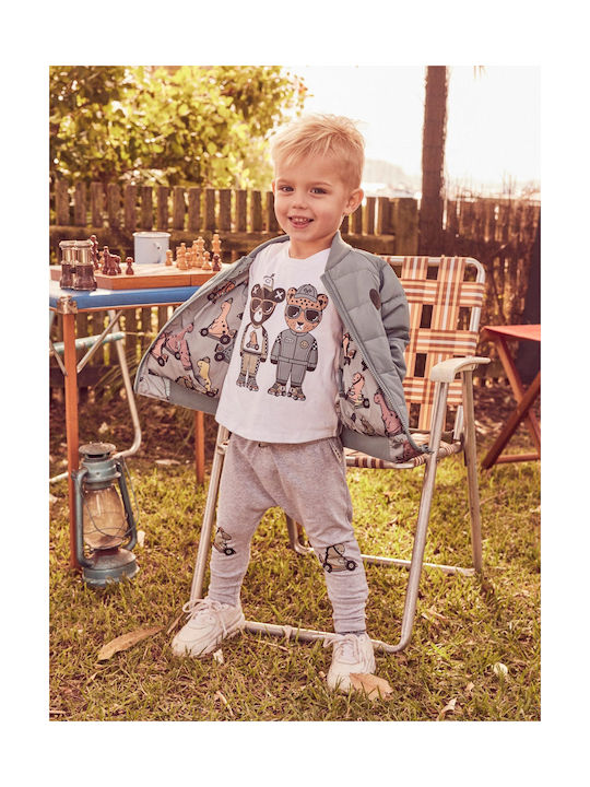 Hux Baby Boys Bomber Blue Double Sided with Ηood