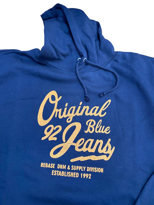 Rebase Men's Sweatshirt with Hood Blue