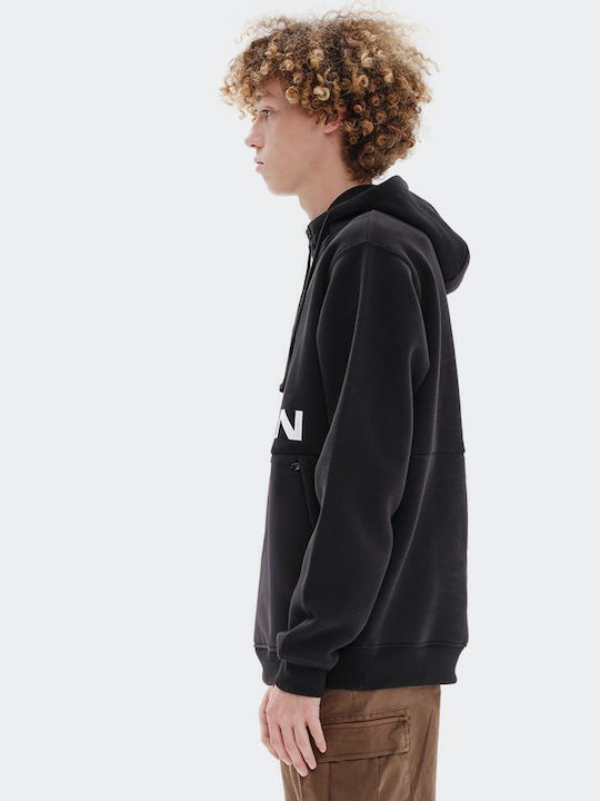 Sweatshirt mit Kapuze Schwarz