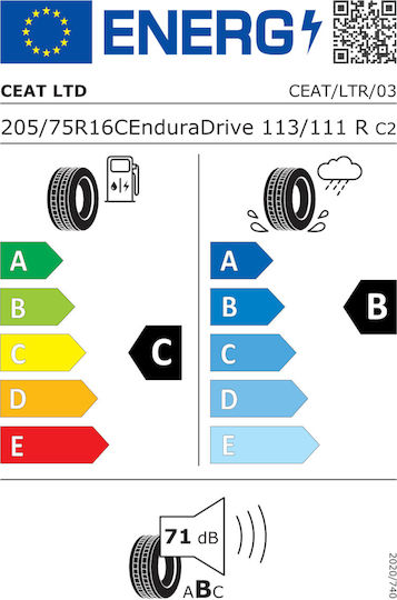 CEAT Enduradrive 205/75R16 113R 8PR Vara Anvelopă Auto