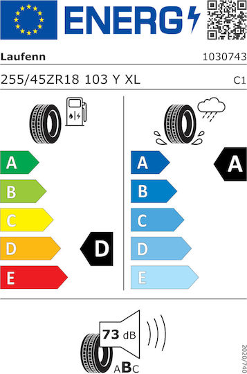 Laufenn S Fit Eq+ Lk01 255/45R18 103S XL Θερινό Λάστιχο Αυτοκινήτου