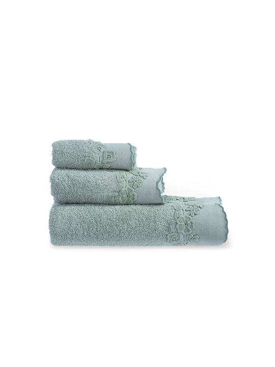 Nef-Nef Homeware 3pc Bath Towel Set Darling 034514 Mint Weight 550gr/m²