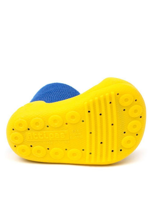Attipas Kids' Long Slipper Socks Yellow