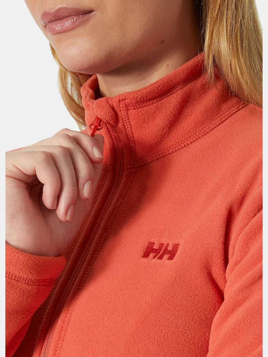 Daybreaker Fleece Γυναικεία Ζακέτα σε Κόκκινο Χρώμα