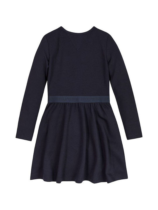 Tommy Hilfiger Rochie pentru Copii Set cu Accesorii Albastru marin