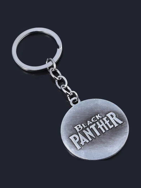 Schlüsselanhänger Schwarzer Panther Marvel Silberner Farbton Black Panther Schlüsselanhänger Marvel Silberner Farbton
