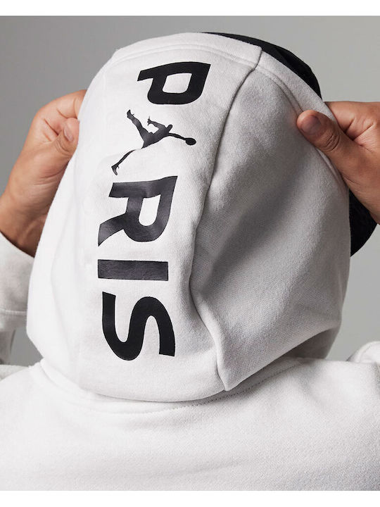 Fleece Kids Sweatshirt with Hood White