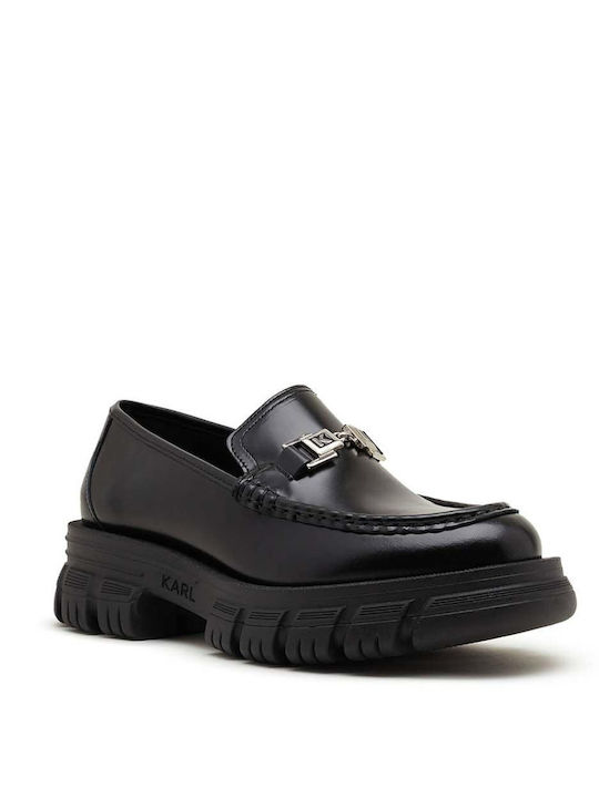 Karl Lagerfeld Damen Loafers in Schwarz Farbe