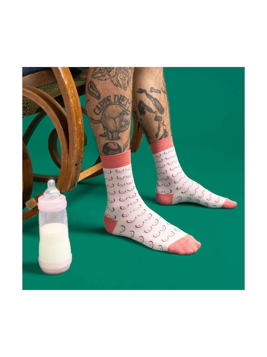 Cotton socks Coucou Suzette Suzette Boobs Socks White EU:35-44