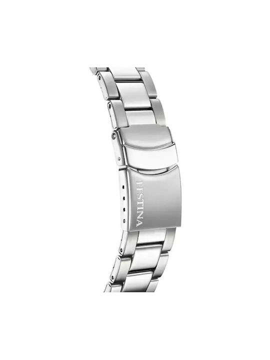 Festina Watch Battery with Silver Metal Bracelet