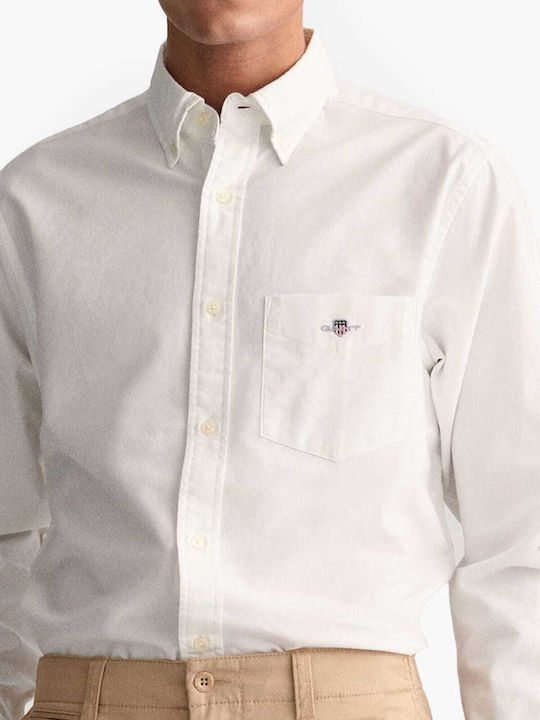 Long-sleeved Cotton Shirt White