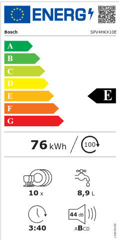Bosch Напълно вградена съдомиялна машина с Wi-Fi за 10 комплекта Ш44.8xВ81.5см.