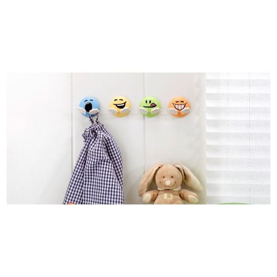 Inofix Plastic Hanger Kitchen Hook with Sticker Yellow 2180-9