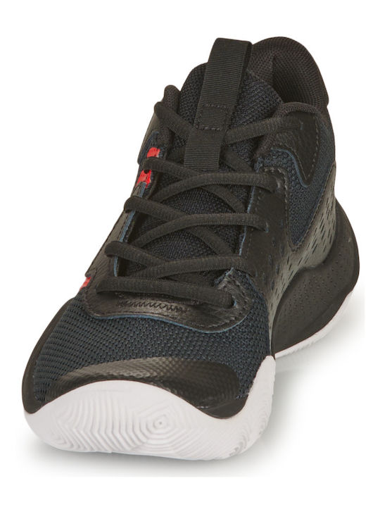 Gs Jet '23 Kids Sports Shoes Basketball with Laces Black