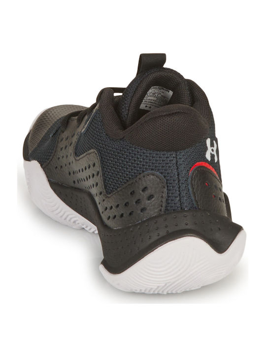 Gs Jet '23 Kids Sports Shoes Basketball with Laces Black