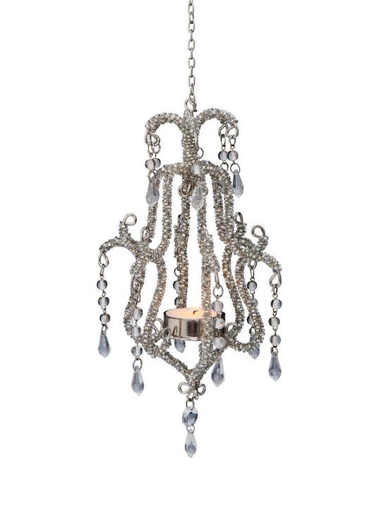 Butlers Royal Heights Kerzenhalter geeignet für Teelichter Glas in Silber Farbe 1Stück