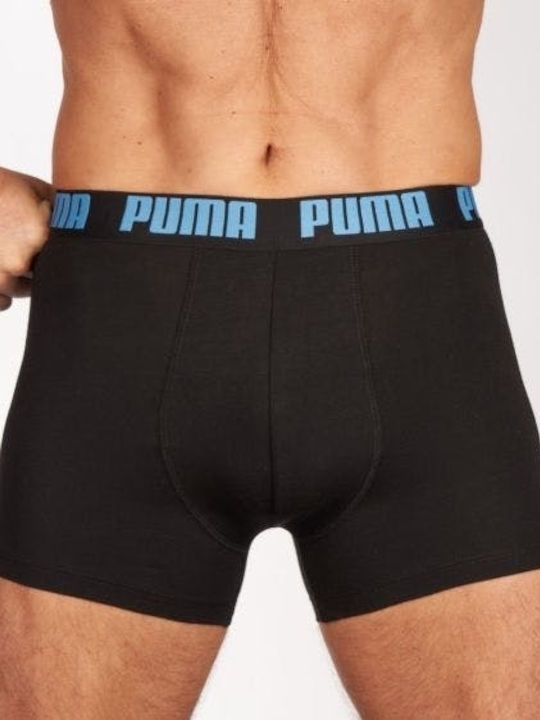 Puma Basic Ανδρικά Μποξεράκια Μπλε 2Pack