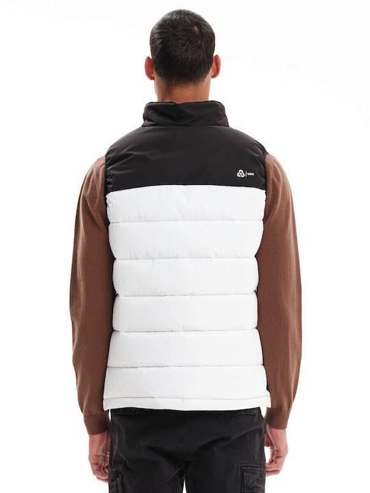 Sleeveless Jacket Puffer Waterproof White