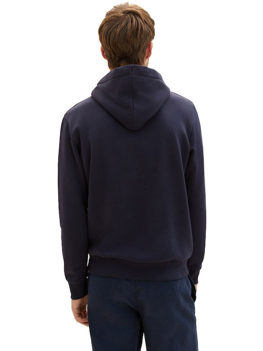 Tom Tailor Herren Sweatshirt mit Kapuze Blau