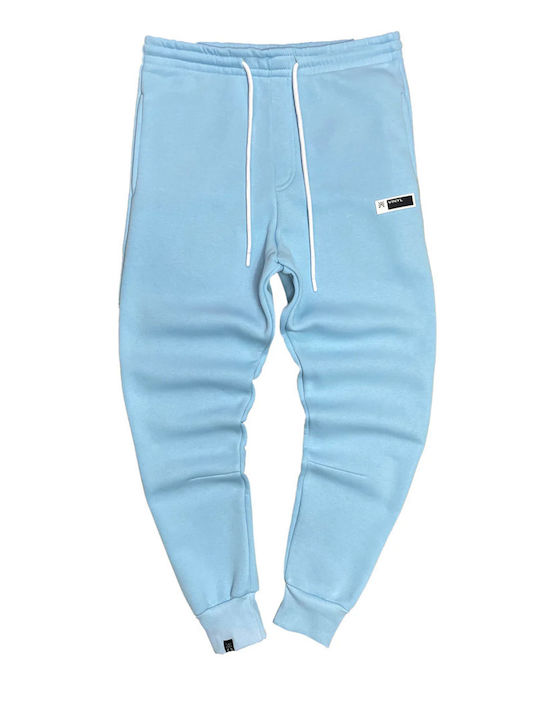 Sweatpants with Elastic Light Blue