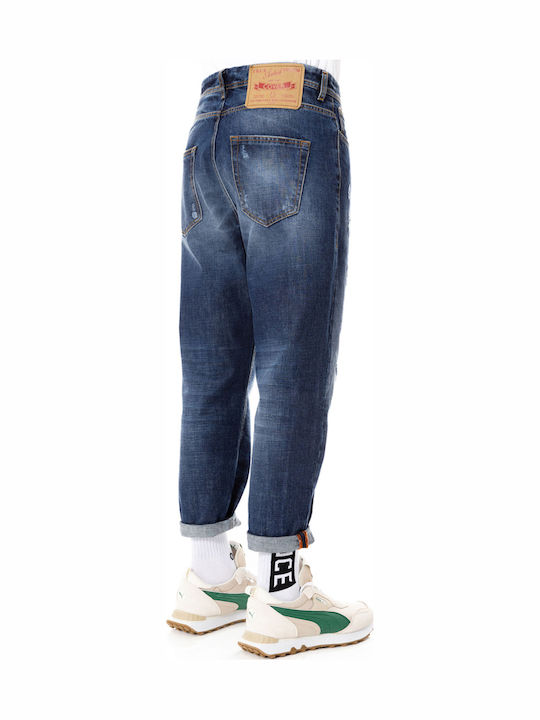 Dan Herren Jeanshose Elastische mit Regulärer Anwendung Marineblau
