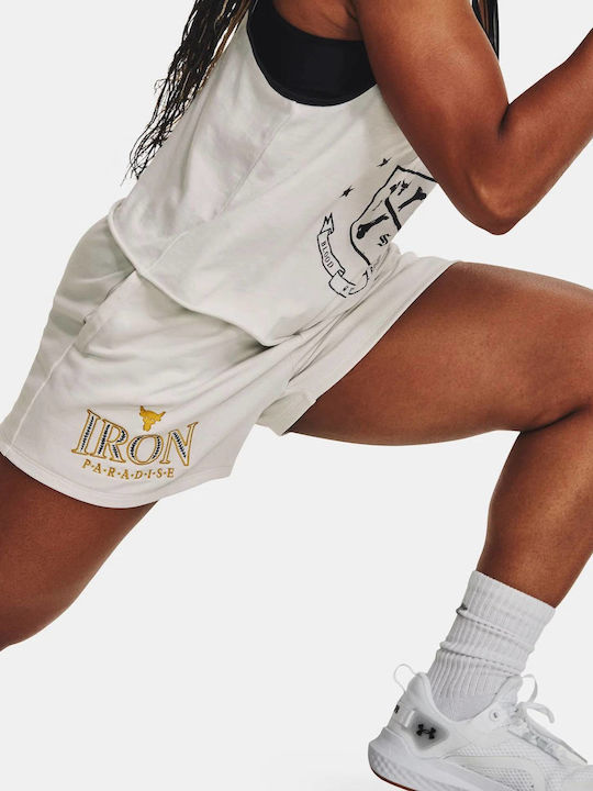Project Rock Femei Prosop Pantaloni scurți Pantaloni scurți Alb
