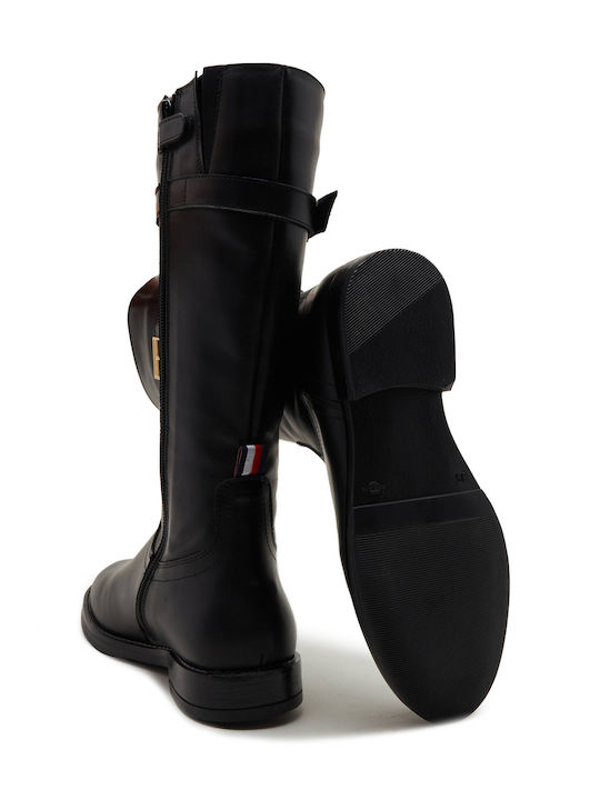 Leather Riding Boots Black