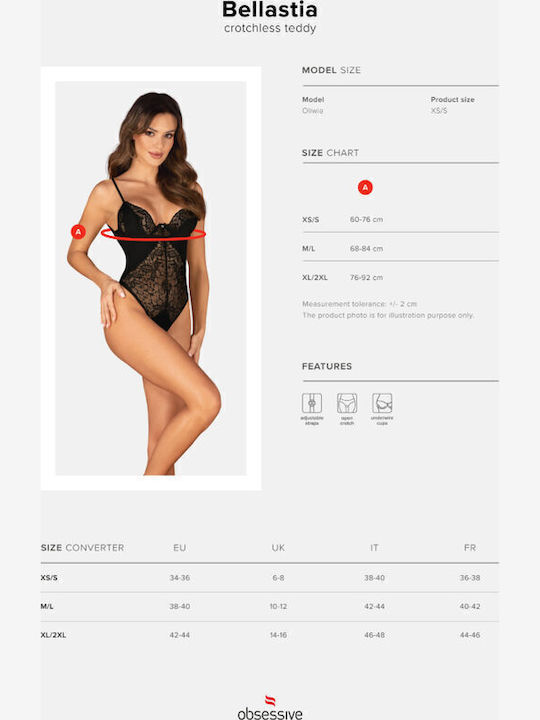Obsessive Sexy Bodysuit Schwarz