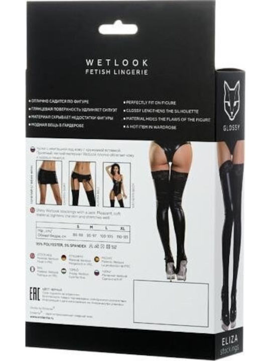 Glossy Sexy Socken Schwarze