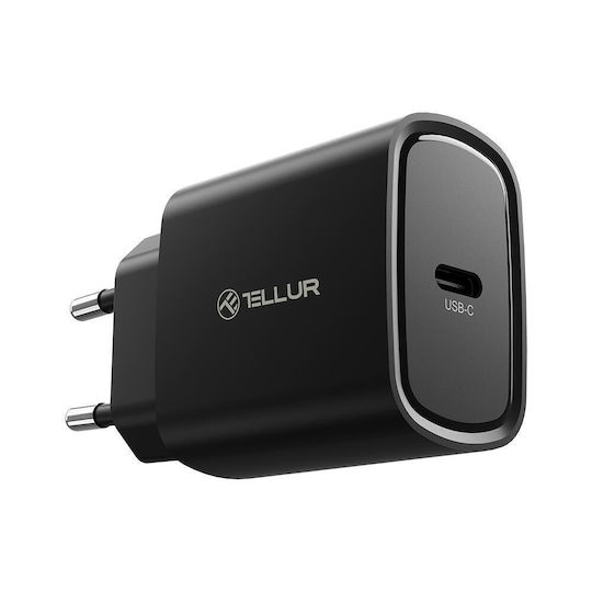 Tellur Зарядно Устройство Без Кабел 20W Power Delivery Черно (TLL151411)