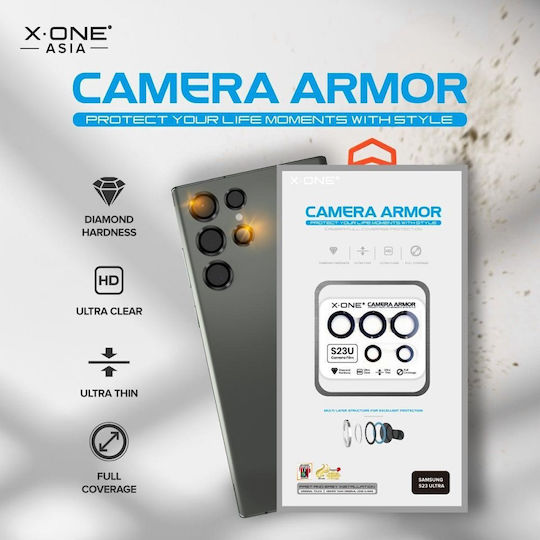 X-One Sapphire Camera Armor Προστασία Κάμερας Tempered Glass Διάφανο για το Galaxy S23