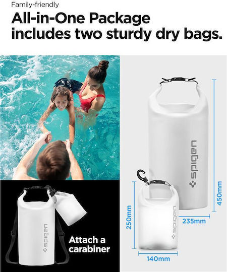 Spigen AquaShield A630 Waterproof Bag Backpack White