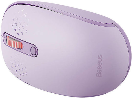 Baseus F01B Ασύρματο Bluetooth Mini Ποντίκι Μωβ