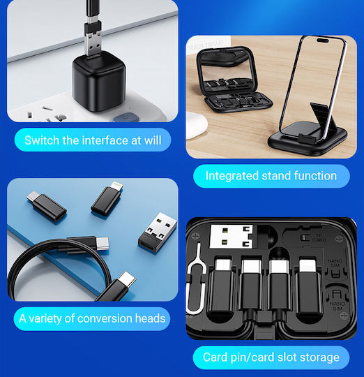 Moxom Regulär USB zu Blitzschlag / Micro-USB Kabel 3A 1m (103930)