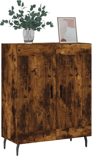Sideboard Wooden Smoky Oak 69.5x34x90cm