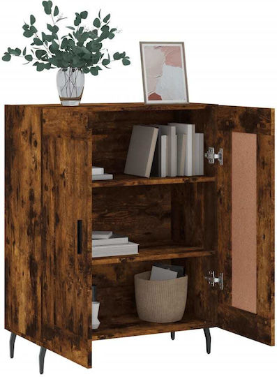Sideboard Wooden Smoky Oak 69.5x34x90cm