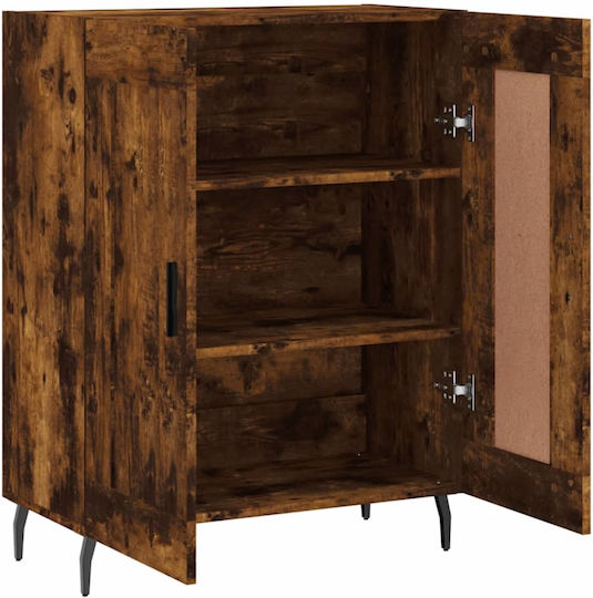 Sideboard Wooden Smoky Oak 69.5x34x90cm
