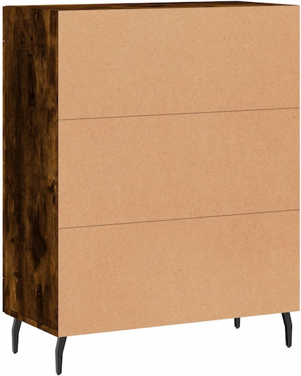 Sideboard Wooden Smoky Oak 69.5x34x90cm