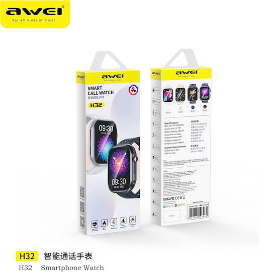Awei H32 Smartwatch με Παλμογράφο (Μαύρο)