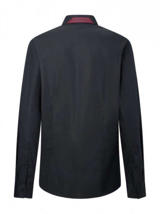 Hackett Men's Shirt Long Sleeve Black