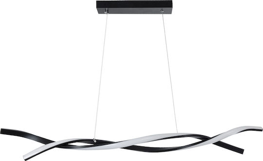 GloboStar Morales Pendant Light Black Rail 90x14x14cm