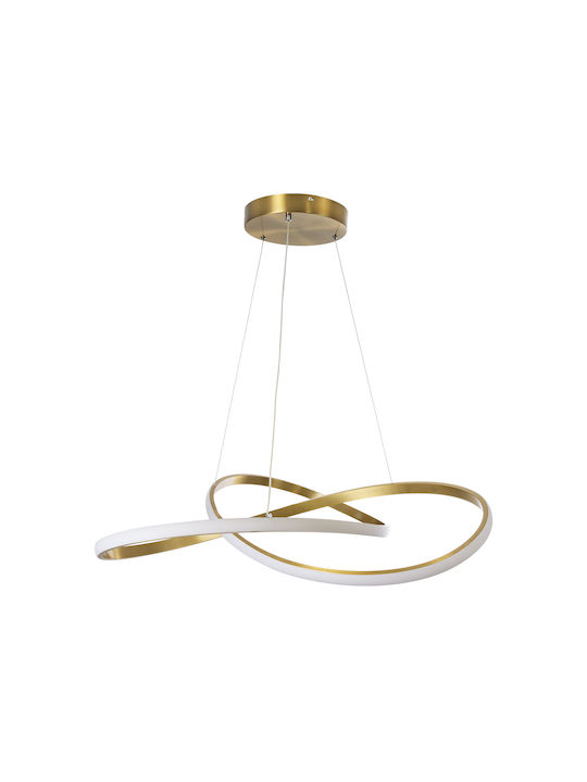 GloboStar Dexter Pendant Light Gold 73x73x16cm