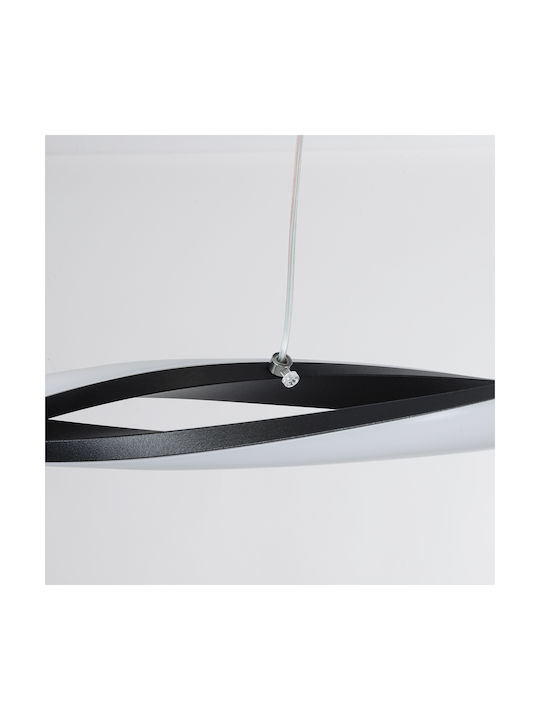 GloboStar Morales Pendant Light Black Rail 90x14x14cm